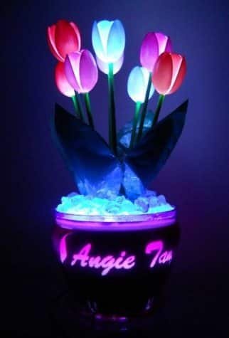 tulips of spoons lamp