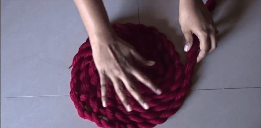 How to make woolen floor mat
