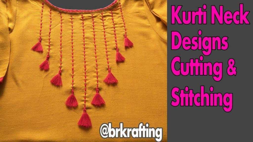  kurti neck cutting stitching and embroideries designs