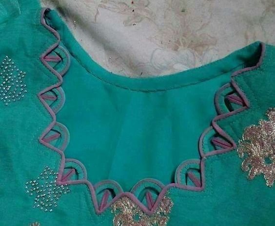 How to make different types of kurthi neck patterns | Simple Craft Ideas